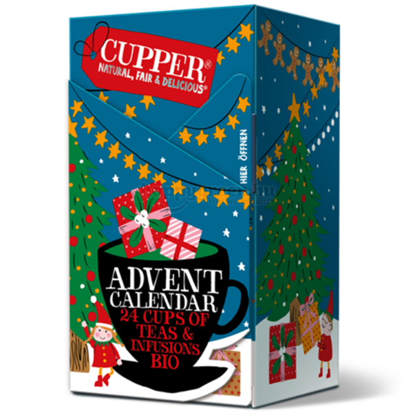 Cupper Adventi Kalendárium Bio Teaválogatás, 24 db