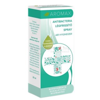 Aromax Antibacteria Légfrissítő Spray, Borsosmenta-Eukaliptusz-Rozmaring, 20 ml