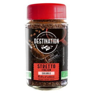 Destination Stretto Bio Instant Kávé, 100 g